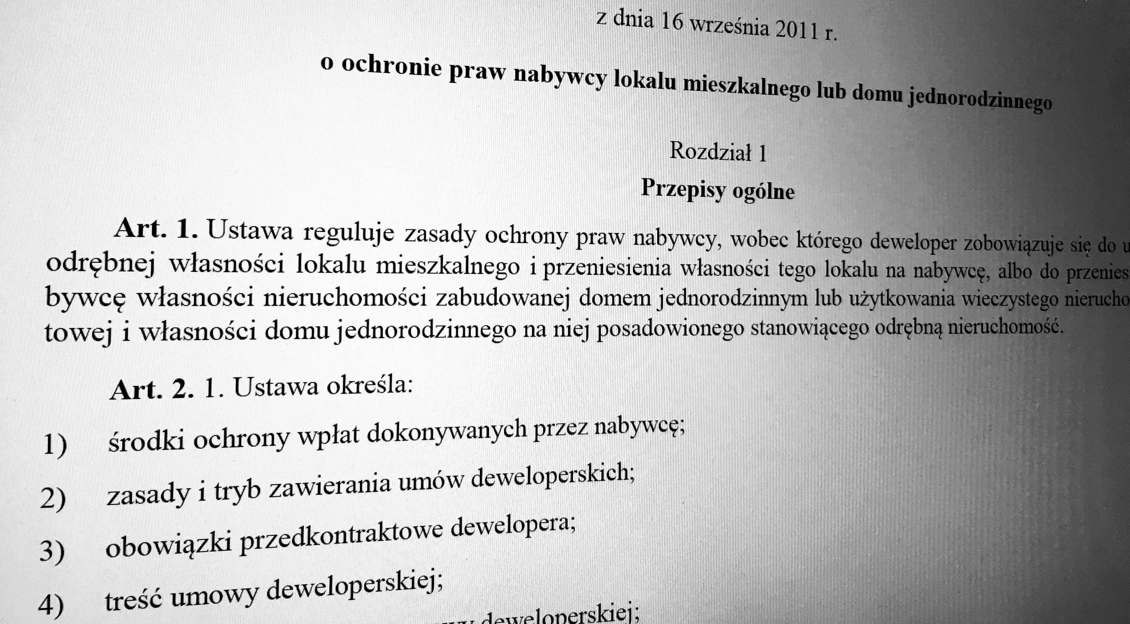 Nowelizacja ustawy deweloperskiej na horyzoncie